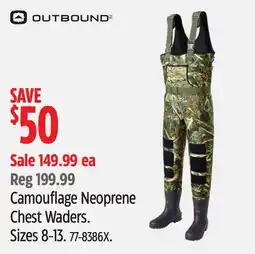 Canadian Tire Camouflage Neoprene Chest Waders offer