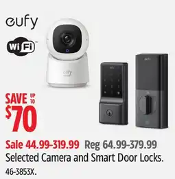 Canadian Tire Eufy Selected Camera and Smart Door Locks offer