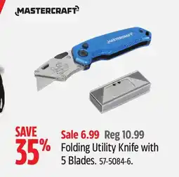 Canadian Tire MASTERCRAFT Folding Utility Knife with 5 Blades offer
