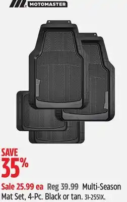 Canadian Tire MotoMaster Multi-Season Mat Set offer