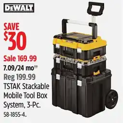 Canadian Tire TSTAK Stackable Mobile Tool Box System offer