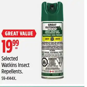 Canadian Tire Selected Watkins Insect Repellents offer