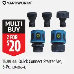 Canadian Tire YARDWORKS Quick Connect Starter Set, 5-Pc offer