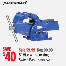 Canadian Tire 5 Vise with Locking Swivel Base offer