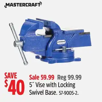 Canadian Tire 5 Vise with Locking Swivel Base offer