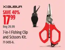 Canadian Tire Xcalibur 7-in-1 Fishing Clip and Scissors Kit offer