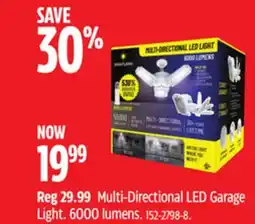 Canadian Tire Bright Living Multi-Directional LED Garage Light offer