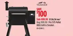 Canadian Tire Traeger Pro 575 Pellet BBQ Grill & Smoker offer