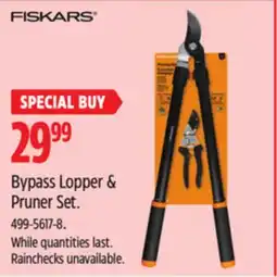 Canadian Tire Bypass Lopper & Pruner Set offer