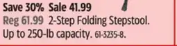 Canadian Tire Mastercraft 2-Step Folding Stepstool offer