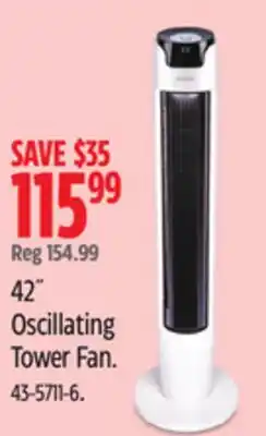 Canadian Tire NOMA 42 Oscillating Tower Fan offer