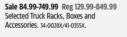 Canadian Tire Selected Truck Racks, Boxes and Accessories offer