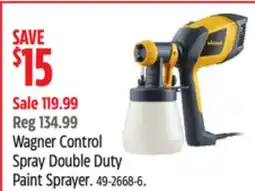 Canadian Tire Wagner Control Spray Double Duty Paint Sprayer offer