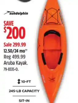 Canadian Tire Sun Dolphin Aruba Kayak offer