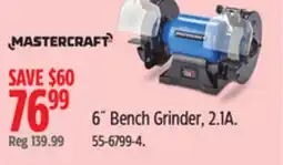 Canadian Tire MASTERCRAFT 6 Bench Grinder, 2.1A offer