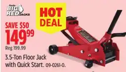 Canadian Tire 3.5-Ton Floor Jack with Quick Start offer