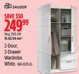 Canadian Tire SAUDER 2-Door, 2-Drawer Wardrobe offer