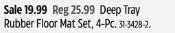 Canadian Tire Rubber Floor Mat Set offer