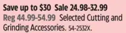 Canadian Tire Dewalt Selected Cutting and Grinding Accessories offer