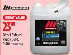 Canadian Tire Motomaster Diesel Exhaust Fluid (DEF) offer