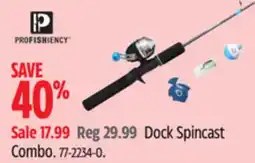 Canadian Tire Profishiency Dock Spincast Combo offer
