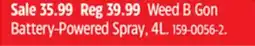 Canadian Tire Scotts Weed B Gon Battery-Powered Sprayer offer