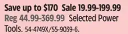 Canadian Tire Selected Power Tools offer