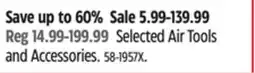 Canadian Tire Mastercraft Selected Air Tools and Accessories offer
