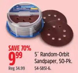 Canadian Tire 5 Random-Orbit Sandpaper, 50-Pk offer