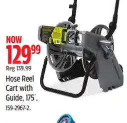 Canadian Tire Yardworks Hose Reel Cart with Guide, 175' offer