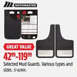 Canadian Tire Motomaster Selected Mud Guards offer