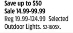 Canadian Tire NOMA Selected Outdoor Lights offer