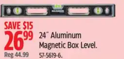 Canadian Tire MAXIMUM 24 Aluminum Magnetic Box Level offer