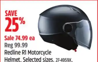 Canadian Tire Redline R1 Motorcycle Helmet offer