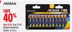 Canadian Tire NOMA Alkaline Batteries offer