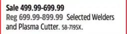 Canadian Tire Maximum Selected Welders and Plasma Cutter offer