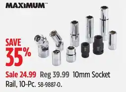 Canadian Tire 10mm Socket Rail, 10-Pc offer