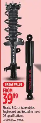 Canadian Tire Shocks & Strut Assemblies offer