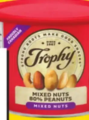 Giant Tiger Trophy peanuts or mixed nuts offer