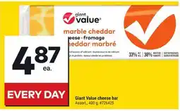 Giant Tiger Giant Value cheese bar offer