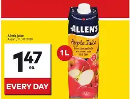 Giant Tiger Allen's juice offer