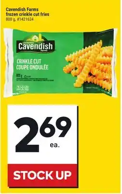 Giant Tiger Cavendish Farms frozen crinkle cut fries offer