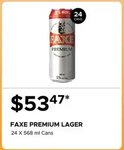 The Beer Store FAXE PREMIUM LAGER offer