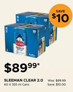 The Beer Store SLEEMAN CLEAR 2.0 offer