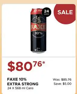 The Beer Store FAXE 10% EXTRA STRONG offer
