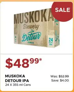 The Beer Store MUSKOKA DETOUR IPA offer