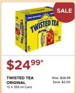 The Beer Store TWISTED TEA ORIGINAL offer