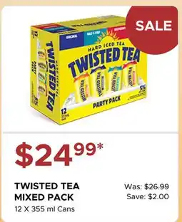 The Beer Store TWISTED TEA MIXED PACK offer
