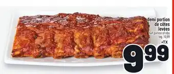 Metro DEMI PORTION DE CÔTES LEVÉES | HALF PORTION OF RIBS offer