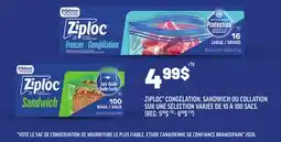 Metro ZIPLOC CONGÉLATION, SANDWICH OU COLLATION SUR UNE SÉLECTION VARIÉE DE 10 À 160 SACS offer